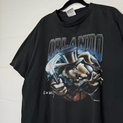 90s Orlando Magic Realistic Mascot NBA T-Shirt Sz XL