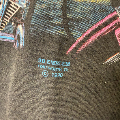 1990 Harley Davidson 3D Emblem T-Shirt Sz M (B608)