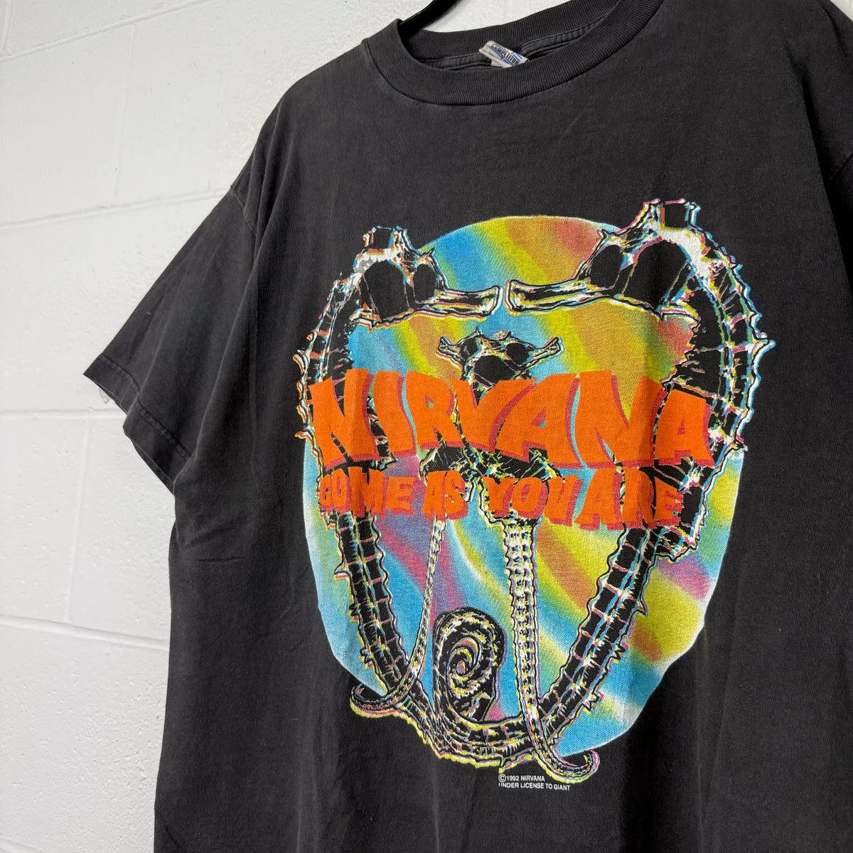 1992 Nirvana Come As You Are Band T-Shirt Sz XL