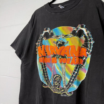 1992 Nirvana Come As You Are Band T-Shirt Sz XL