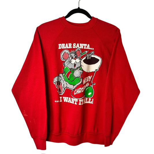 90's Christmas Mouse Crewneck (A1668)