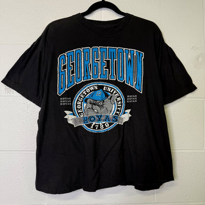 90's Georgetown Hoyas NCAA T-Shirt Sz L (B1605)