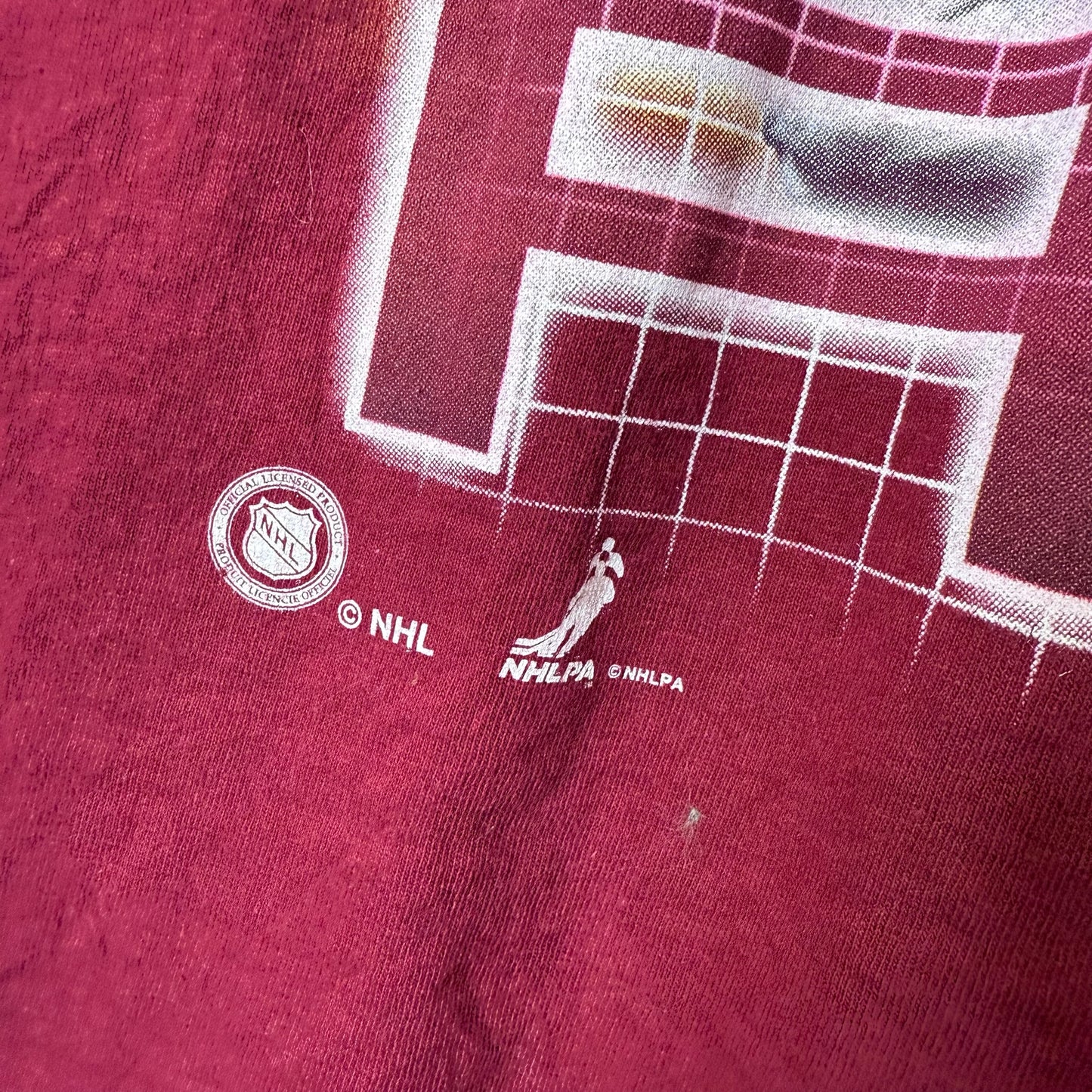 90's Patrick Roy Colarado Avalanche NHL T-shirt Sz XL (B1651)