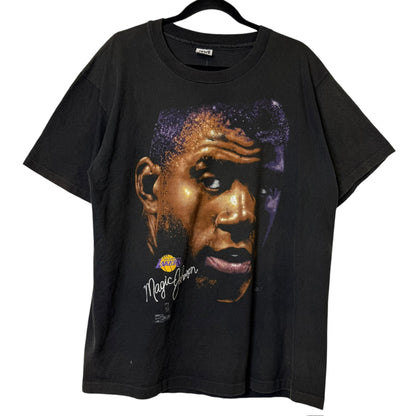 90s Magic Johnson LA Lakers Salem NBA T-Shirt Sz XL (A706)