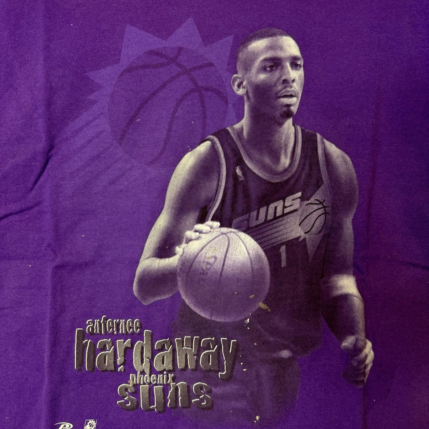90s Penny Anfernee Hardaway Phoenix Suns T-shirt Sz L (B2581)