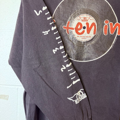 90s Aerosmith Big Ten Inch Band Long Sleeve Sz XL (B2379)
