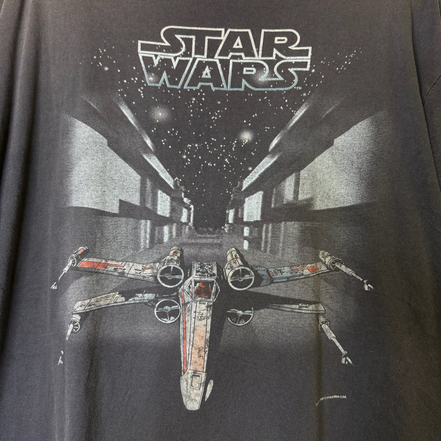 90's Star Wars Tie Fighter & X-wing T-shirt Sz L (A8214)