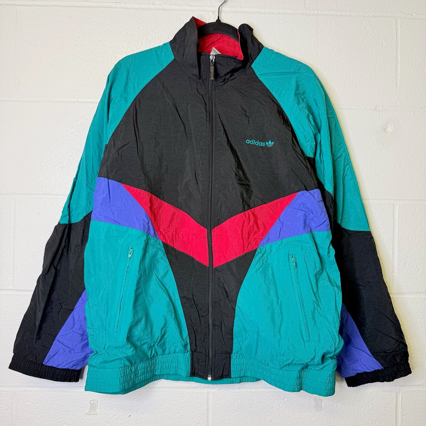 90s Adidas Colorblock Windbreaker Jacket (B2357)