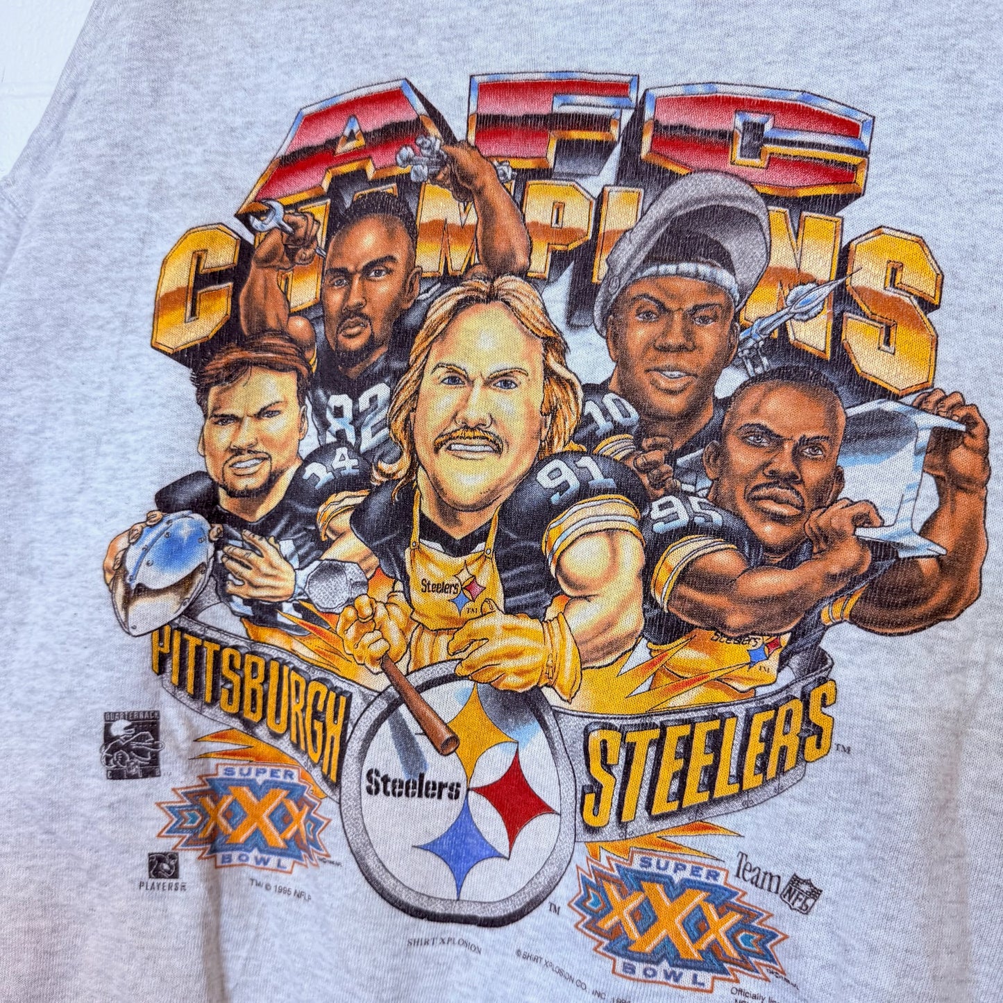 90s Pittsburgh Steelers Xplosion NFL Crewneck Sz XL (B2462)