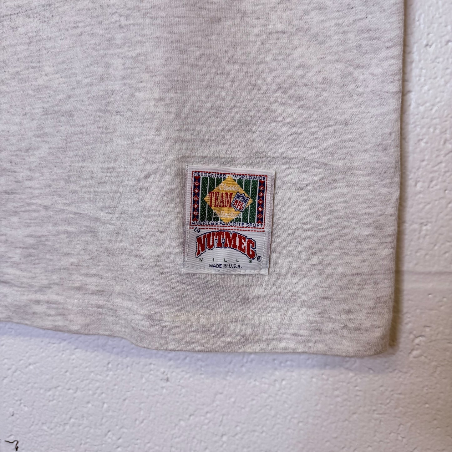 1993 New England Patriots Nutmeg Breakthrough T-Shirt Sz XL (B25447)