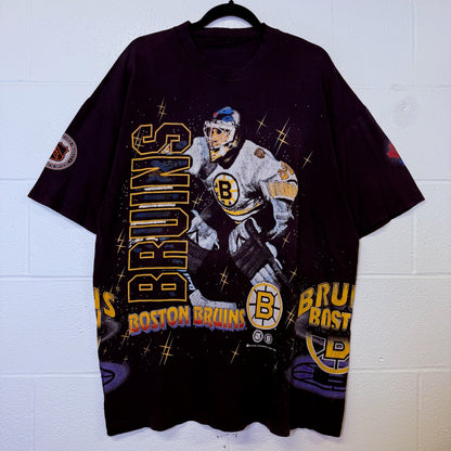 1994 Boston Bruins Bulletin NHL AOP T-Shirt Sz XL (B2473)