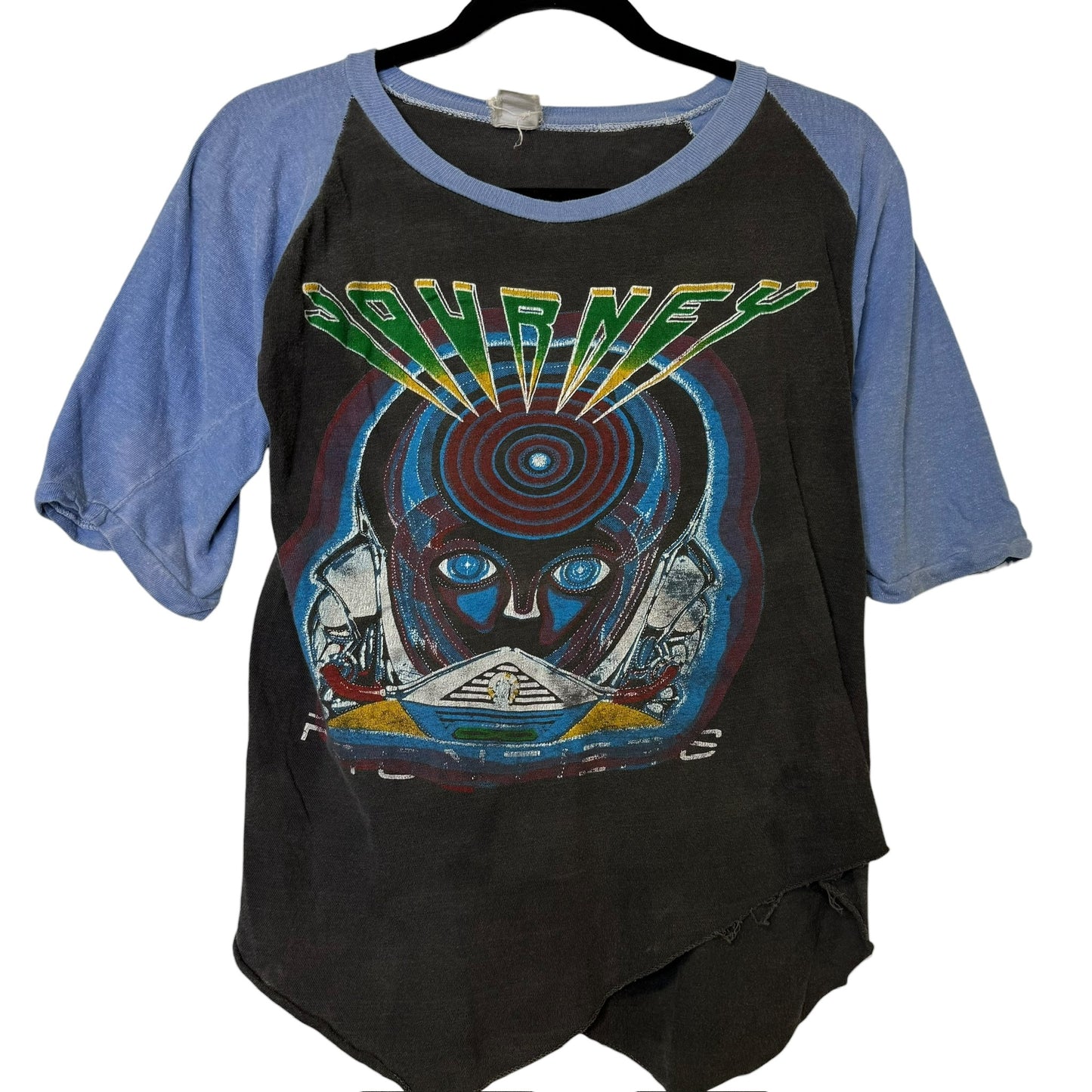 1983 Journey w/ Bryan Adams & Foghat Raglan T-Shirt Sz M (B2284)