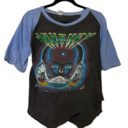 1983 Journey w/ Bryan Adams & Foghat Raglan T-Shirt Sz M (B2284)