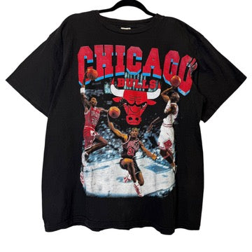 90's Chicago Bulls Rap Tee NBA T-shirt Sz XL (B438)