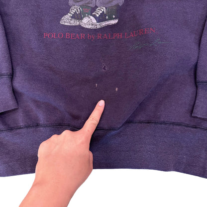 90’s Polo Bear Crewneck Sz S (A2076)