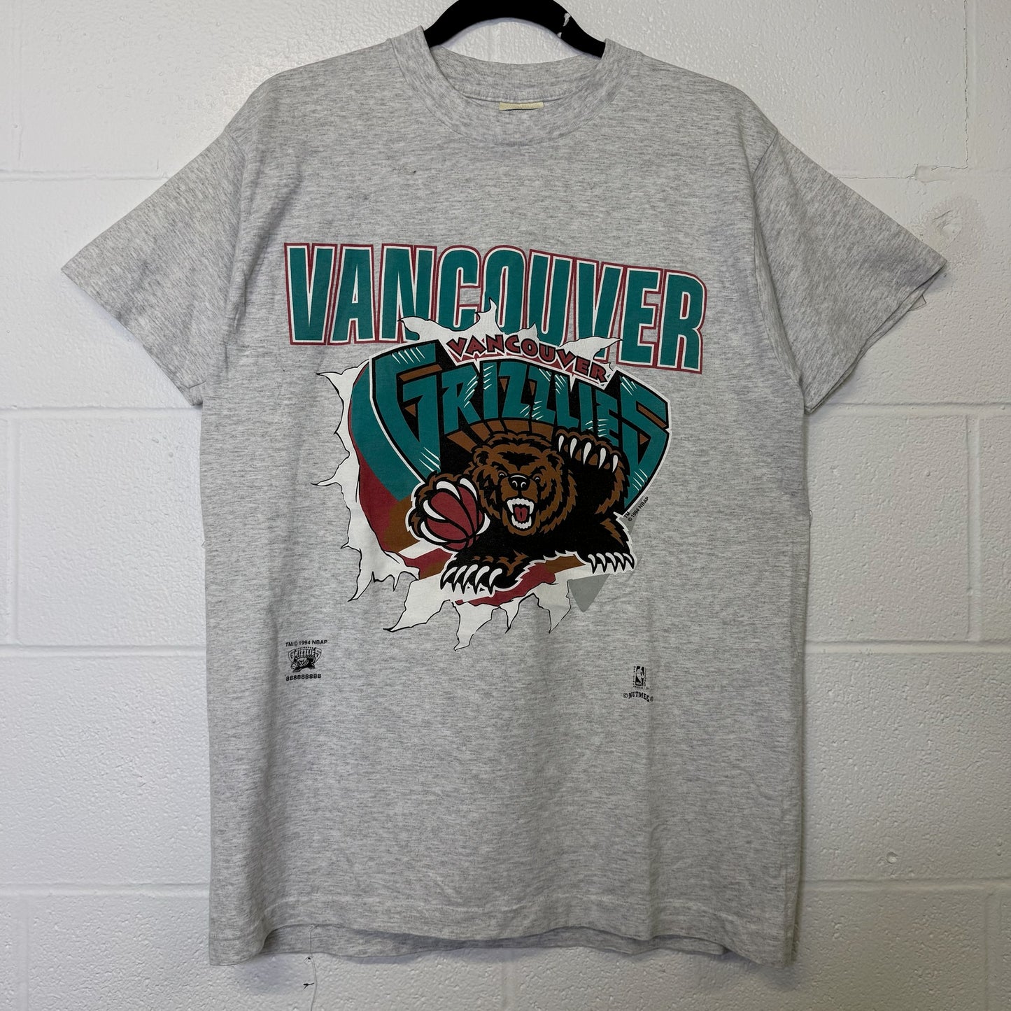 1994 Vancouver Grizzlies NBA Breakthrough T-Shirt Sz L (B2940)