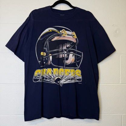 1996 Chargers T-shirt Sz L (B1034)