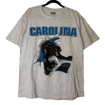 1993 Carolina Panthers NFL Nutmeg Breakthrough T-Shirt Sz L (B2085)