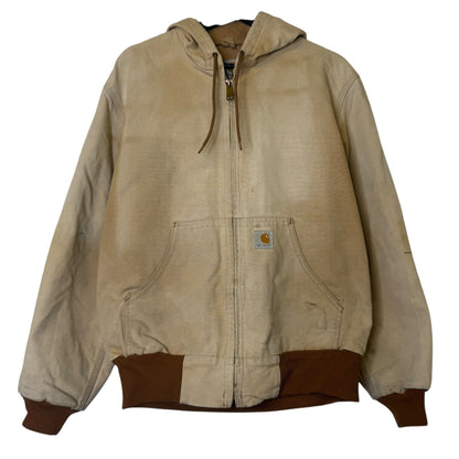 Carhartt Tan Hooded Jacket Sz S (B1781)