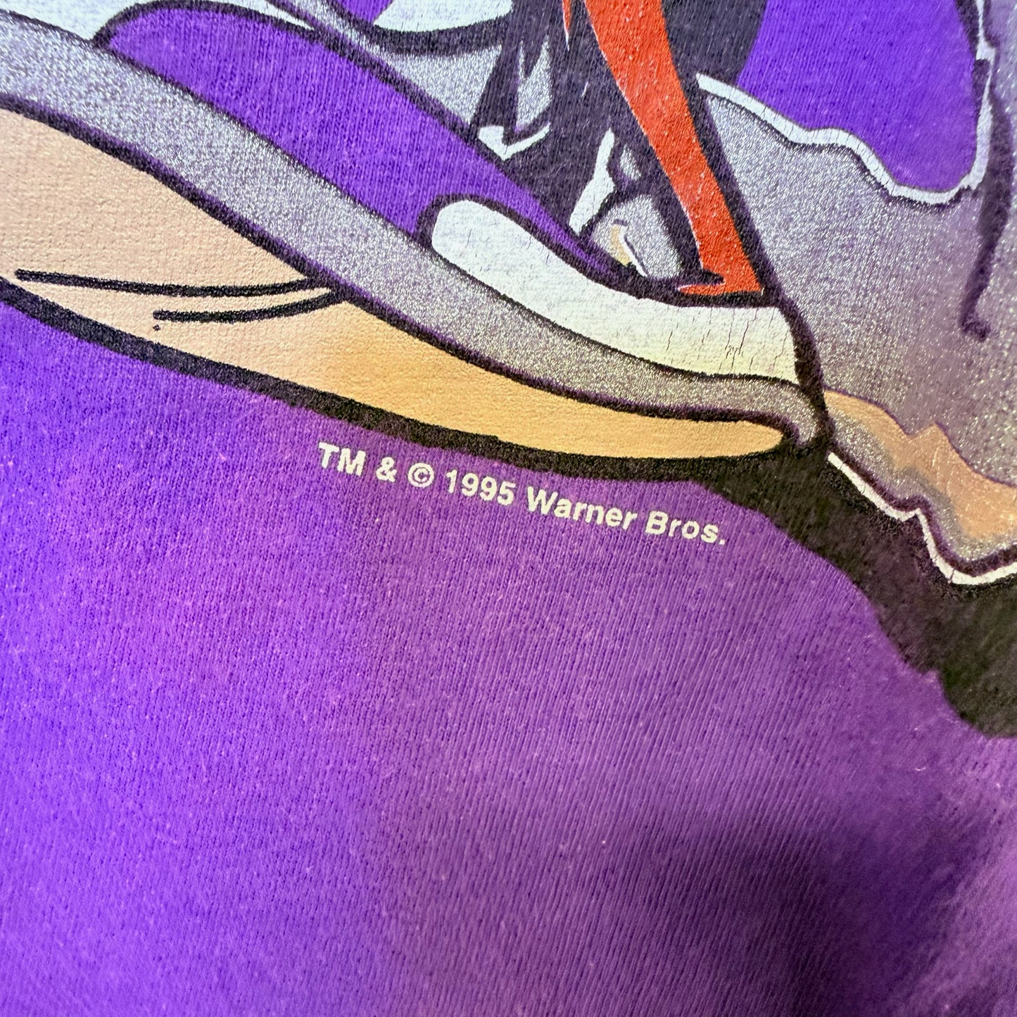 90s Taz Sacramento Kings NBA T-Shirt Sz L (B2469)