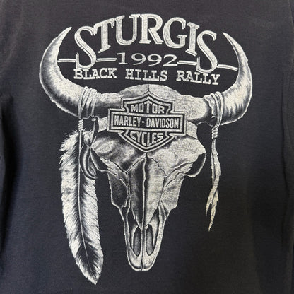1991 Harley Davidson 3D Emblem T-Shirt Sz L (B1721)