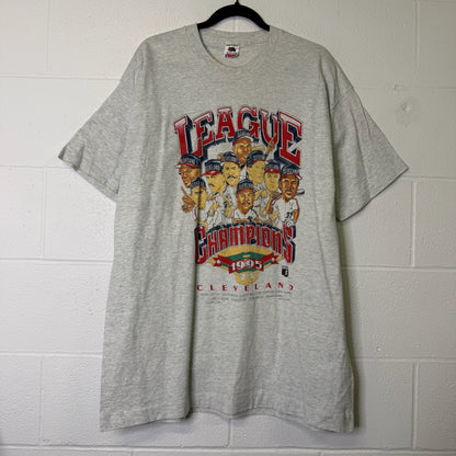 1995 Cleveland Indians MLB T-Shirt Sz 2XL (B668)