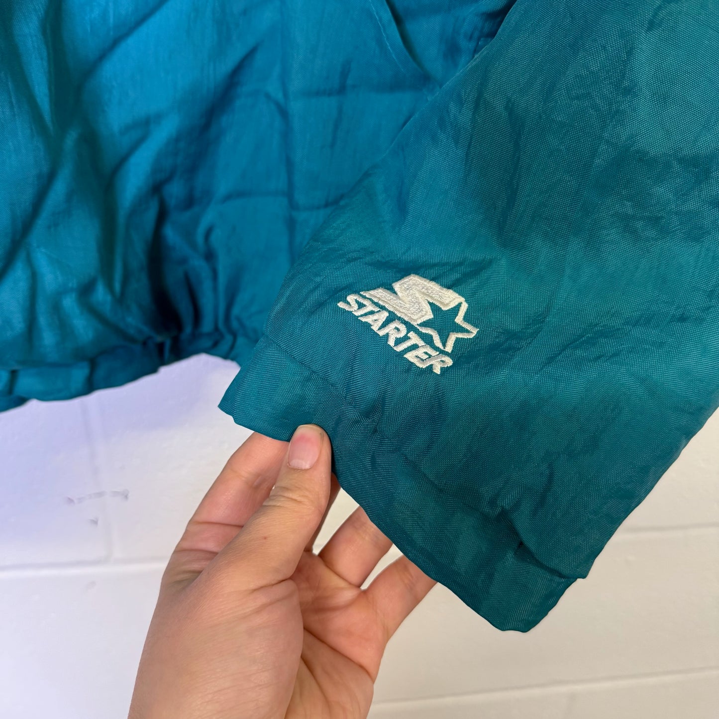 90s Miami Dolphins NFL Starter Jacket Sz L (B2490)