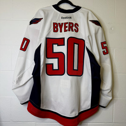 90s Washington Capitals Dale Byers NHL CCM Jersey Game Worn (B1965)