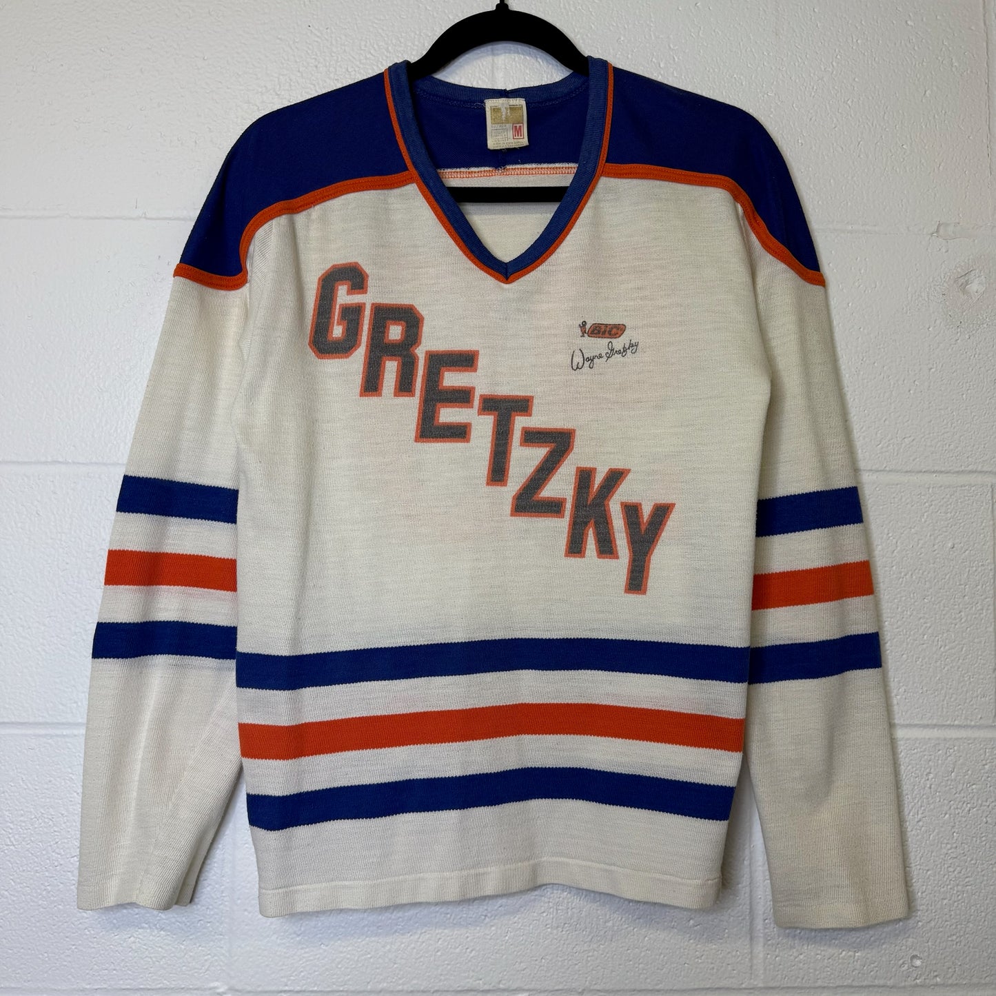 80s Wayne Gretzky Bic Hockey NHL Jersey Sz M