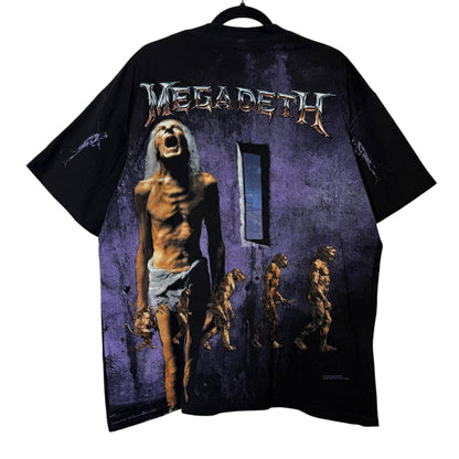 1992 Megadeth Countdown to Extinction AOP T-Shirt Sz XL