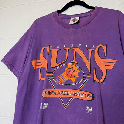 90s Phoenix Suns NBA T-Shirt Sz L (A9828)