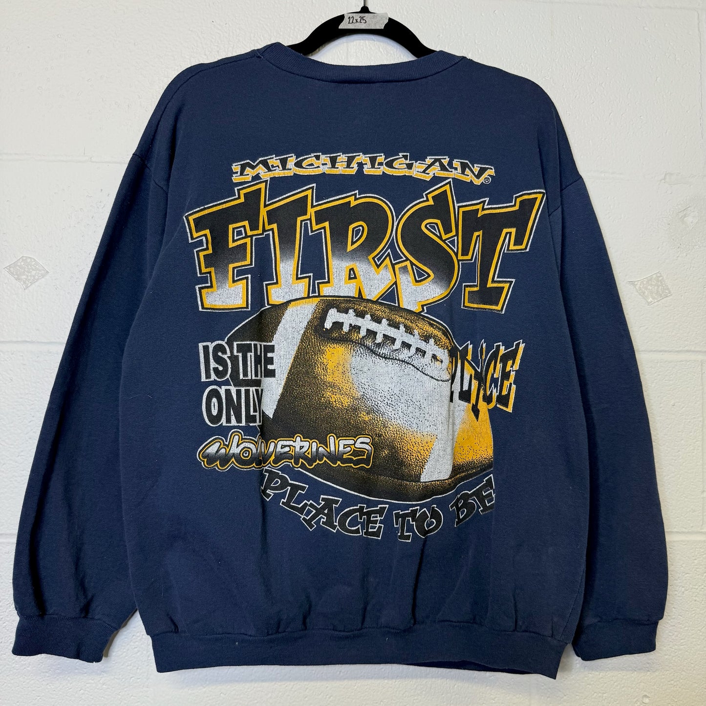 90's Michigan Wolverines NCAA Crewneck Sz M (B572)