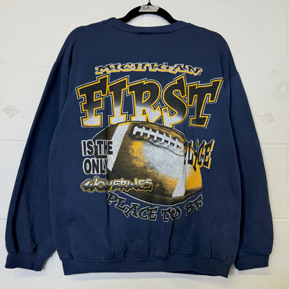 90's Michigan Wolverines NCAA Crewneck Sz M (B572)