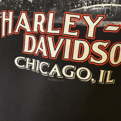 2005 Harley Davidson Chicago T-shirt Sz L (B586)