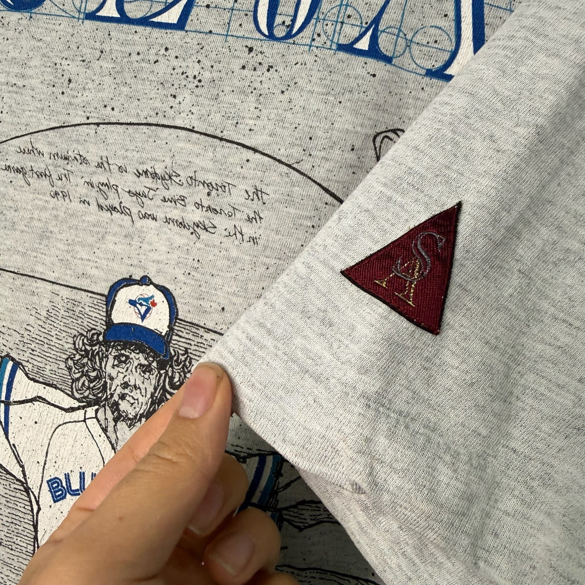 1993 Toronto Blue Jays Vitruvian Man MLB T-Shirt Sz L