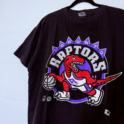 90's Toronto Raptors Starter NBA T-Shirt Sz L (B2333)