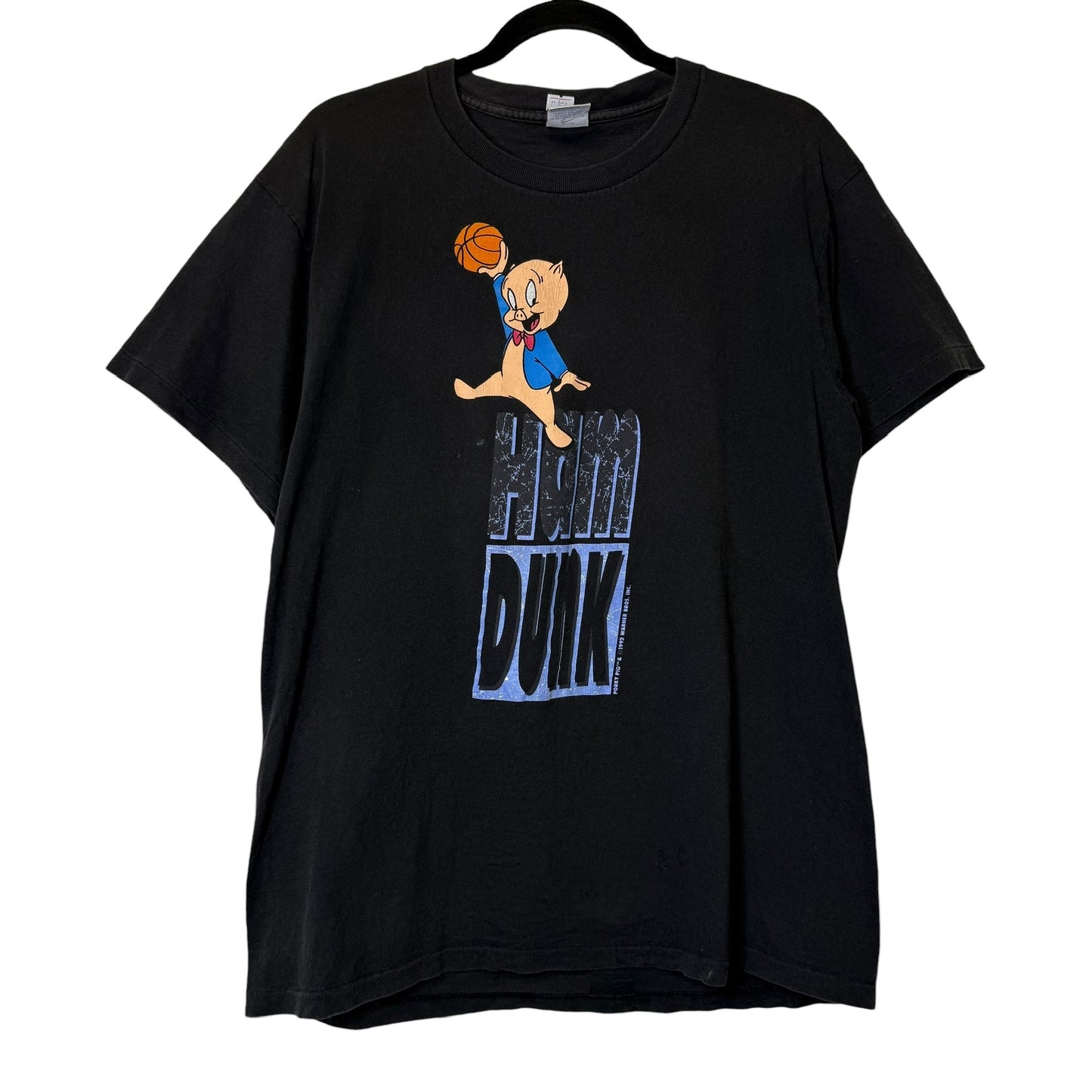 1992 Nike Ham Dunk Jordan Porky T-Shirt Sz L (B1740)