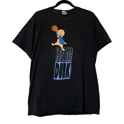 1992 Nike Ham Dunk Jordan Porky T-Shirt Sz L (B1740)