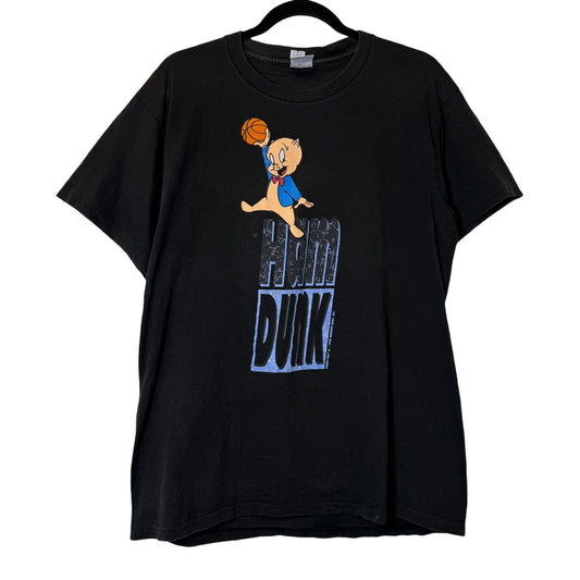 1992 Nike Ham Dunk Jordan Porky T-Shirt Sz L (B1740)