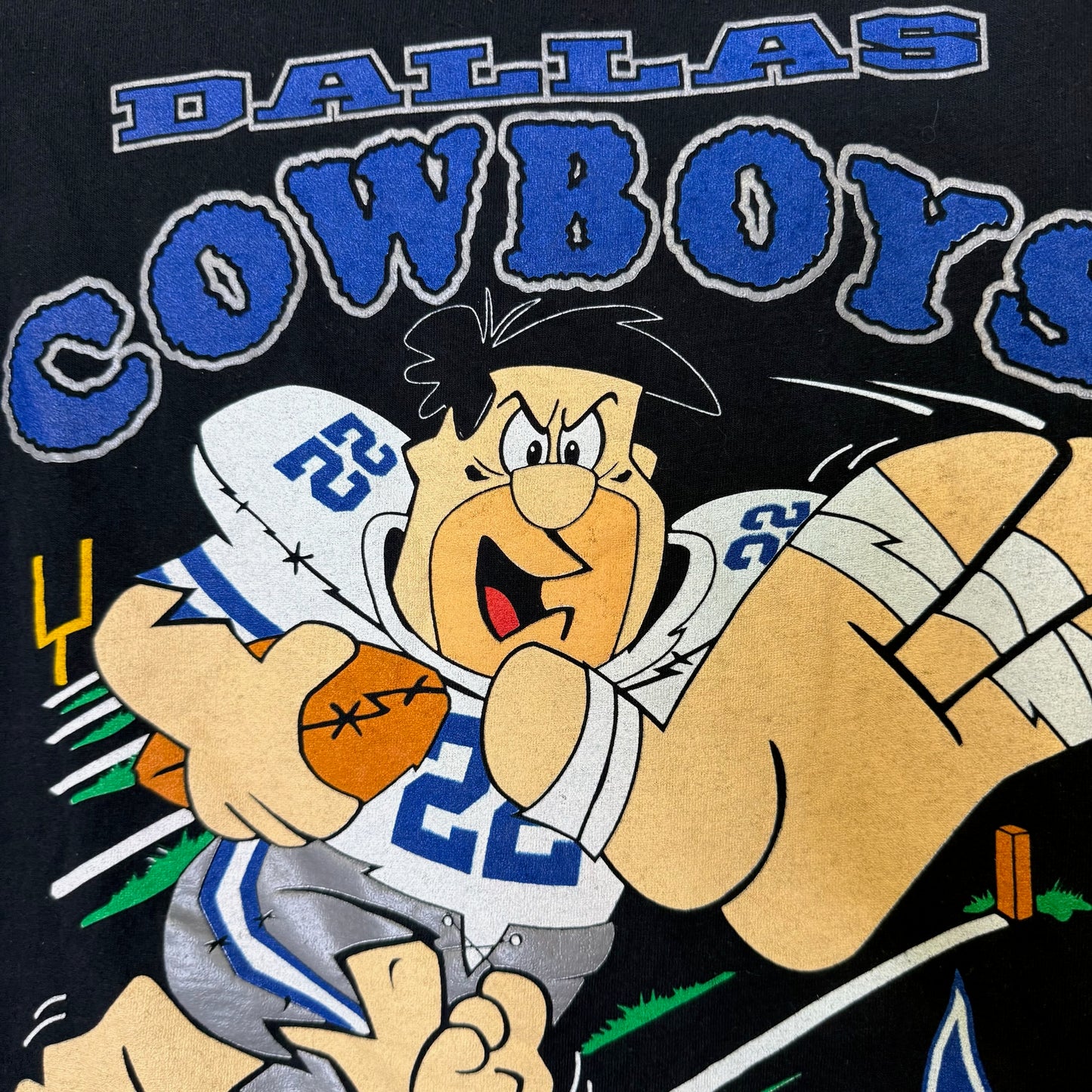 1993 Fred Flintstone Dallas Cowboys NFL T-Shirt Sz XL (B2933)