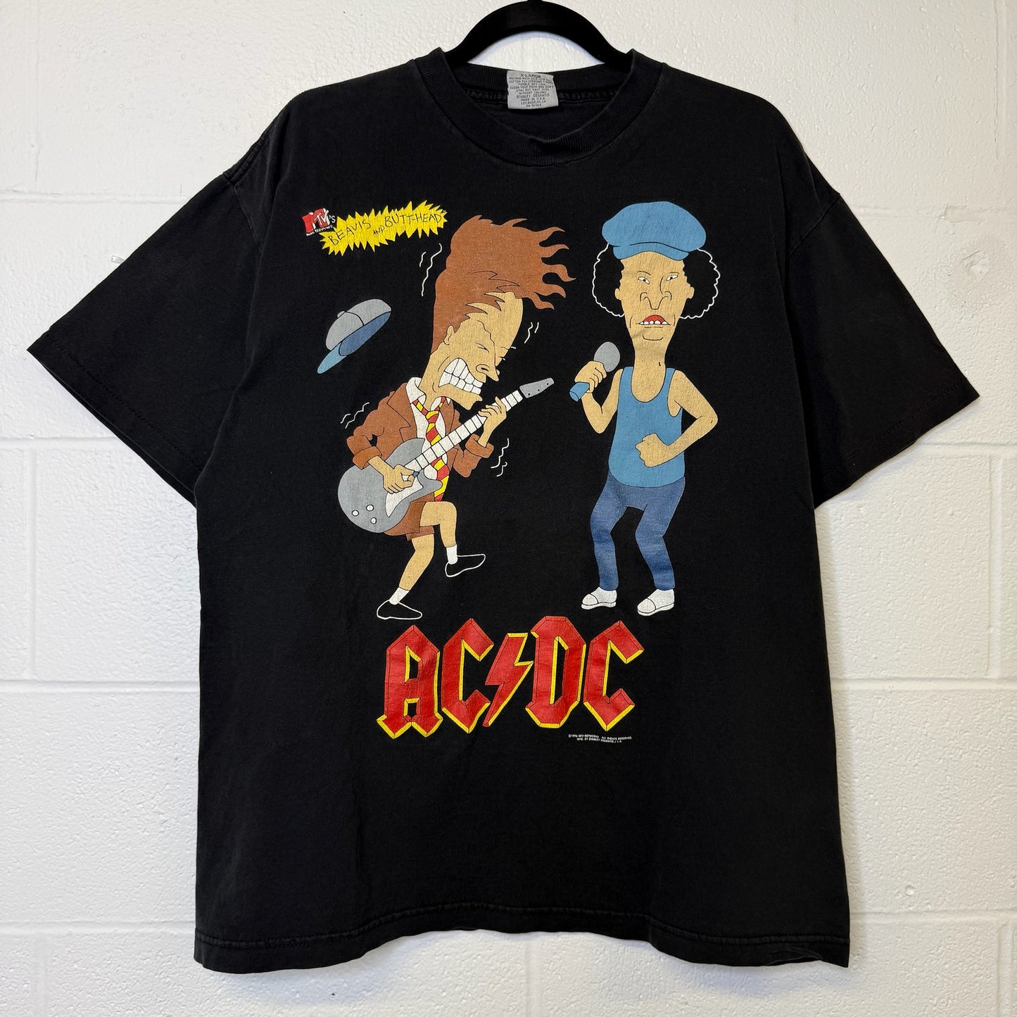 1997 Beavis & Butthead AC/DC T-shirt Sz XL (B365)