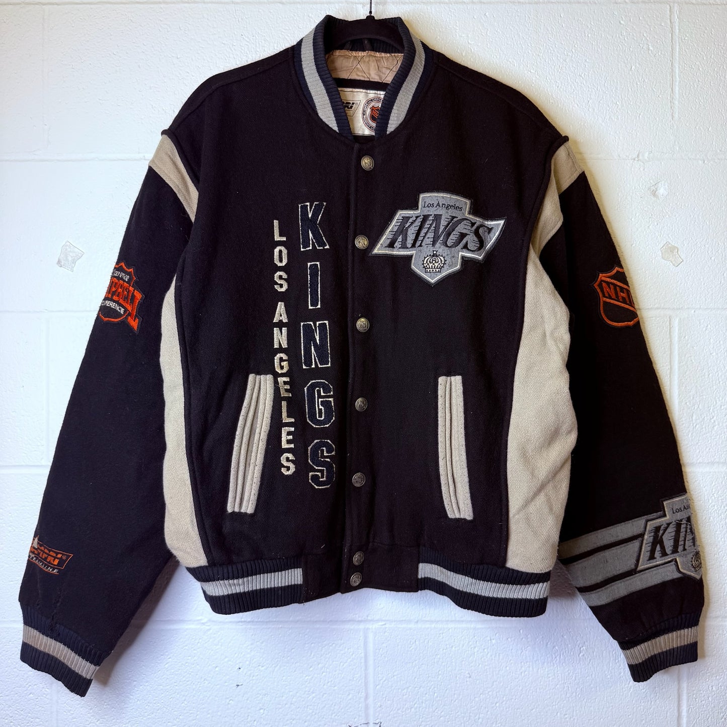 90s Los Angeles Kings Bomber NHL Jacket Size M (B2374)