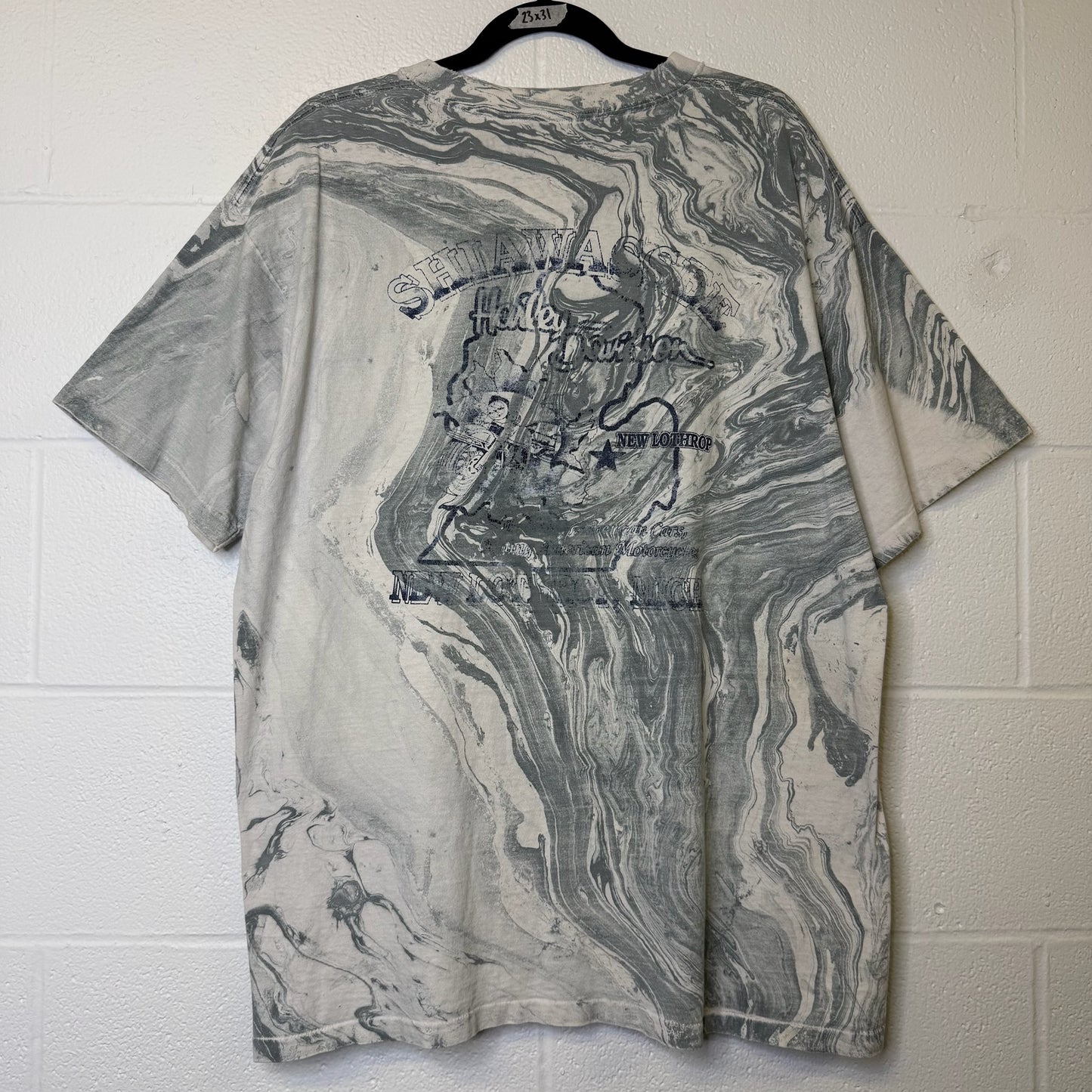 1992 Harley Davidson Marble Dye T-Shirt Sz XL (B2266)
