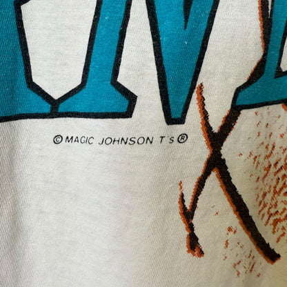 90s Charlotte Hornets Magic Johnson T's NBA AOP Sz XL