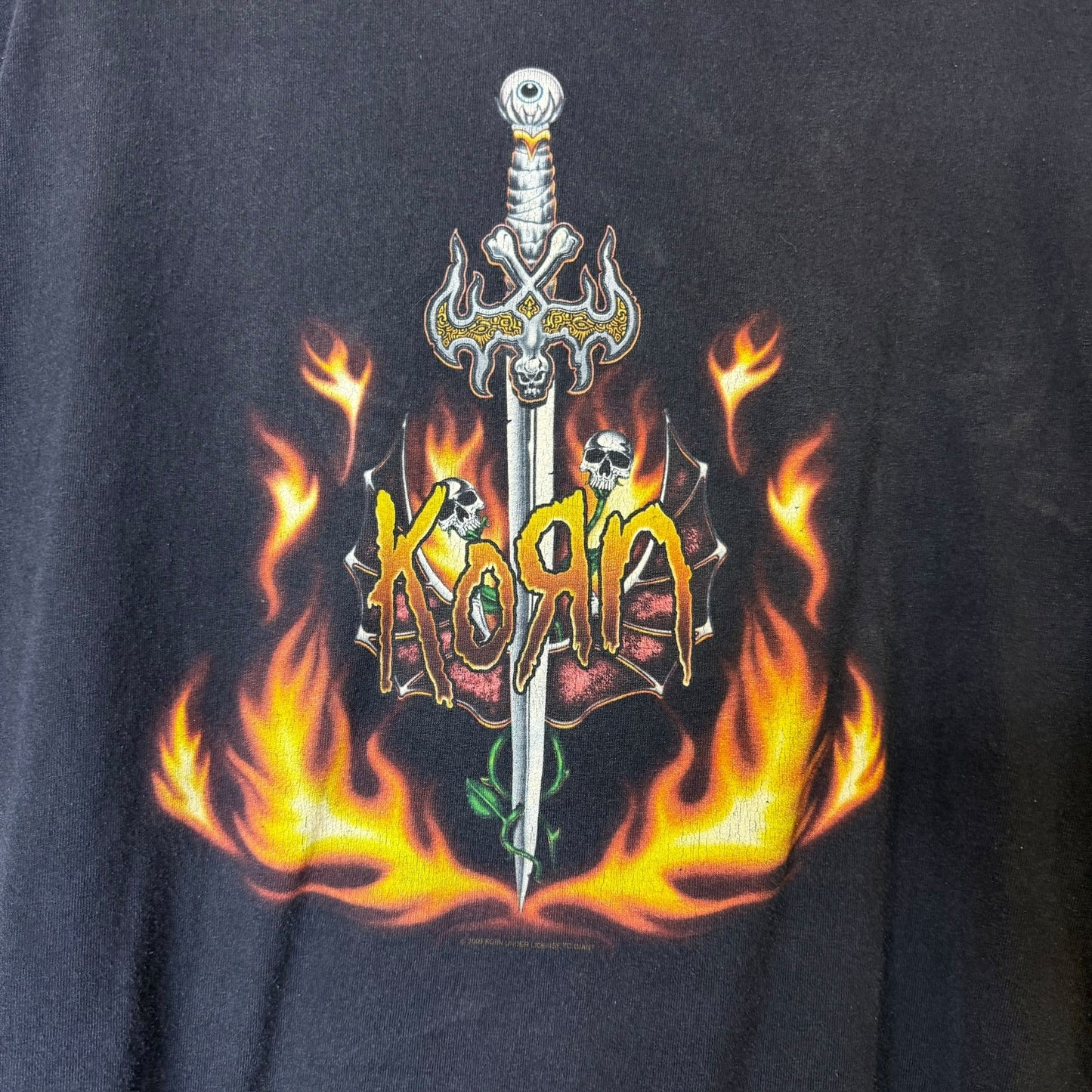 2003 Korn Sword T-Shirt Sz XL (B1914)