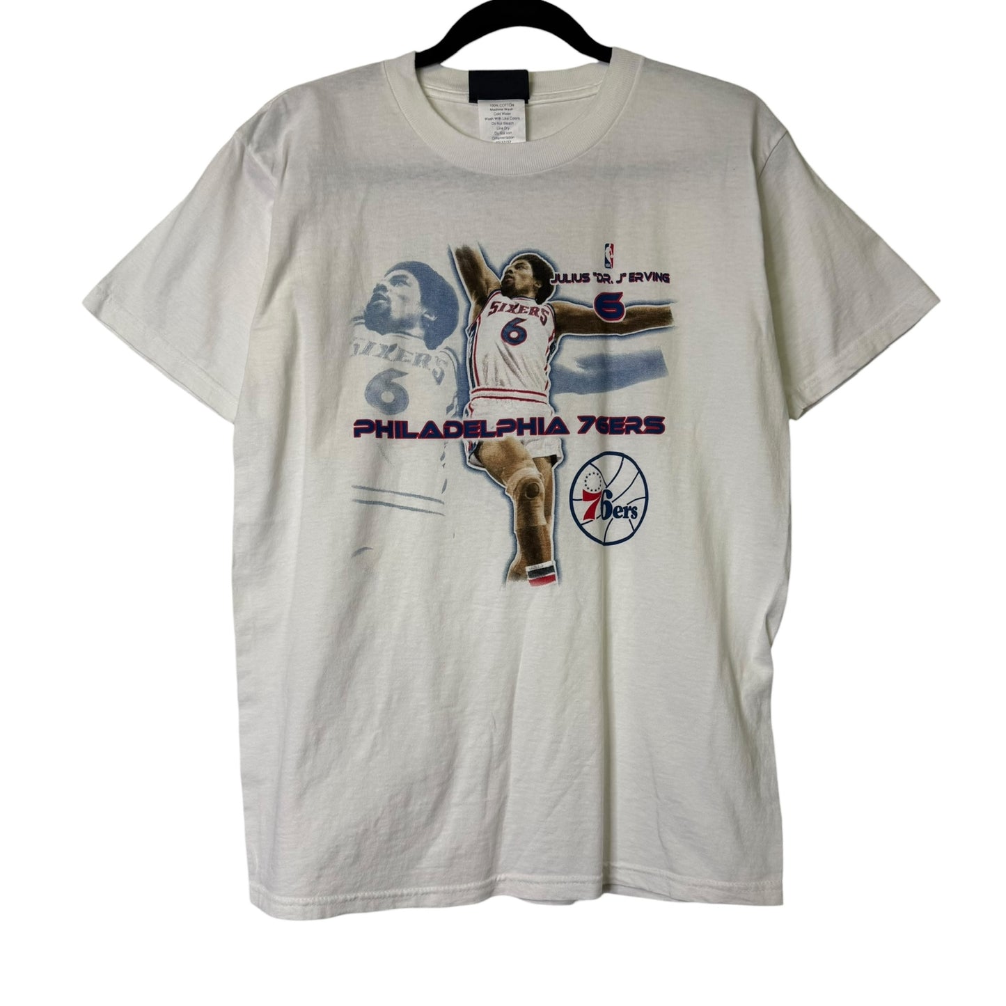 2000s Julius Irvin Philadelphia 76ers MLB T-shirt Sz L (B1608)