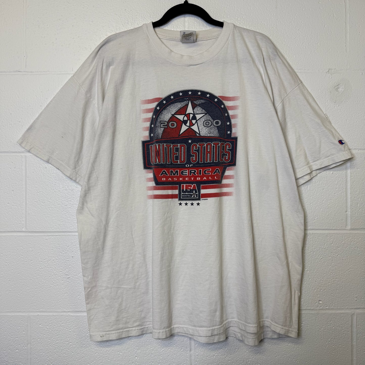 2000 Team USA Basketball Champion T-Shirt Sz 2XL (B577)