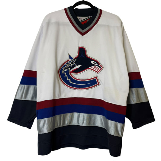 90s Vancouver Canucks Whale NHL Hockey Jersey Sz M