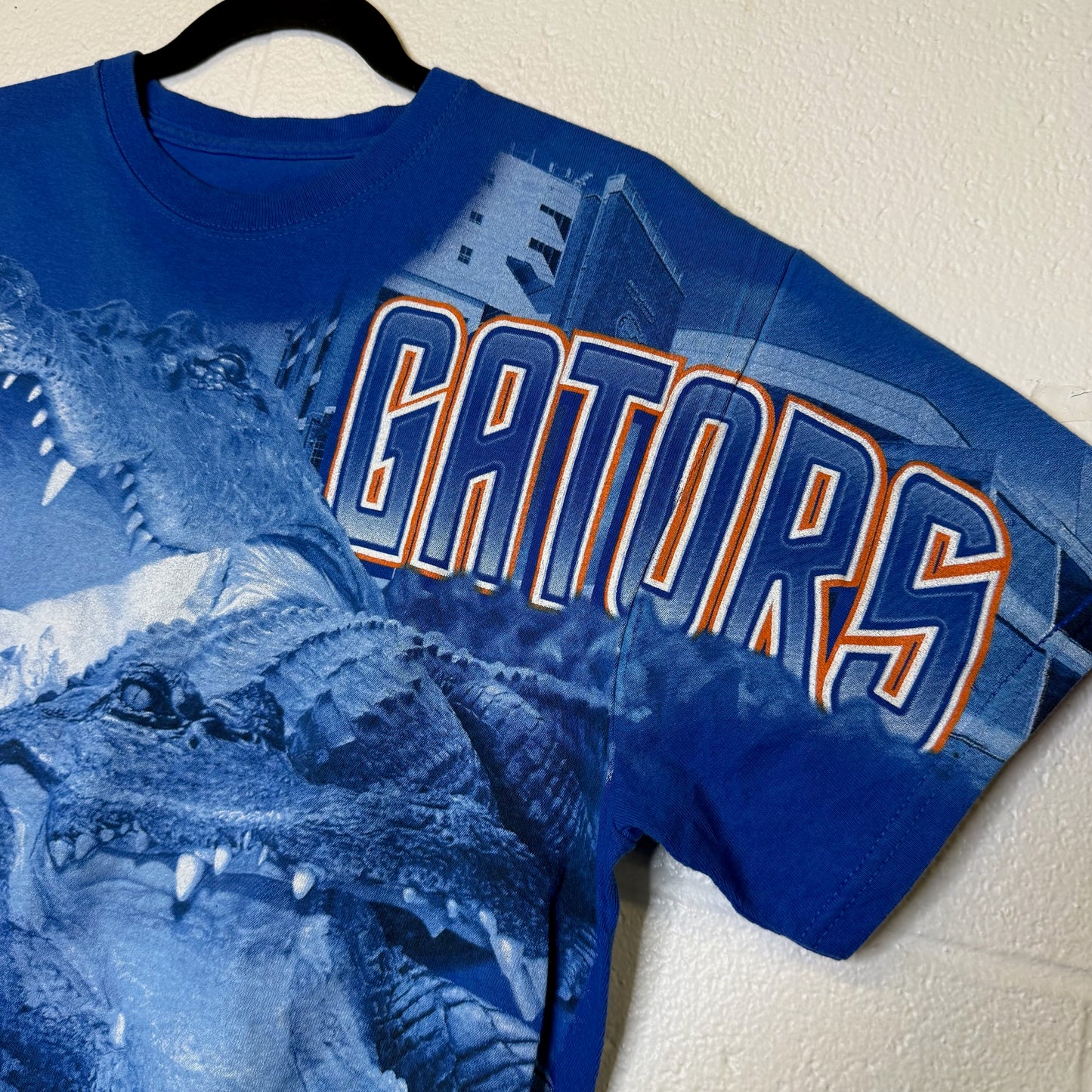 90s Florida Gators NCAA AOP T-shirt Sz L (B2816)