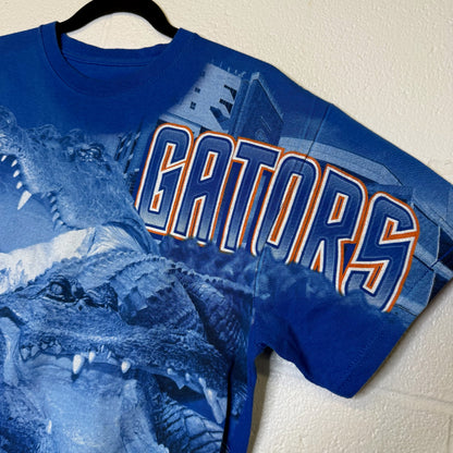 90s Florida Gators NCAA AOP T-shirt Sz L (B2816)